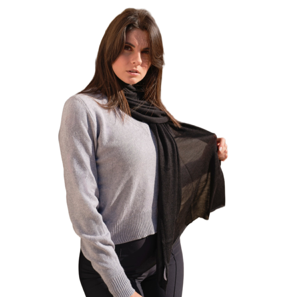 Women's Lightweight Cashmere and Silk Blend Scarf