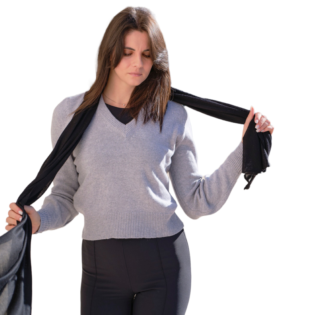 Women's Lightweight Cashmere and Silk Blend Scarf